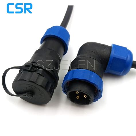 Sd20ta Zp 90 Degree Elbow 4 Pin Waterproof Connector Ip67 Industrial