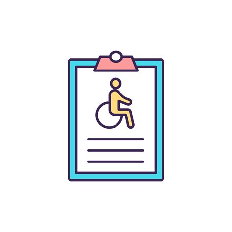 Individual Disability Insurance Rgb Color Icon 2206301 Vector Art At