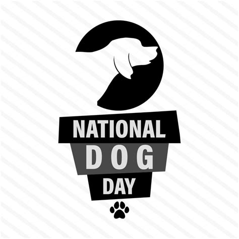 National Dog Day Vector 26 August Background Poster Card Banner