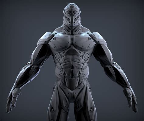 Sci-Fi Male Character 3D Model OBJ ZTL | CGTrader.com