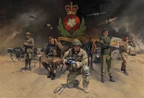 The Intelligence Corps Through The Ages Military Artist Stuart Brown