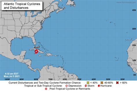 Elsa Path Update As Tropical Storm Builds Speed En Route To Cuba Florida