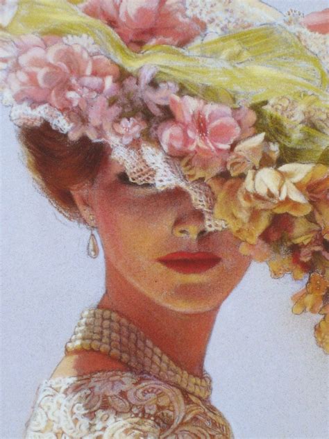 Victoria Flower Hat Victorian Lady Portrait In Lace Fashion Elegance