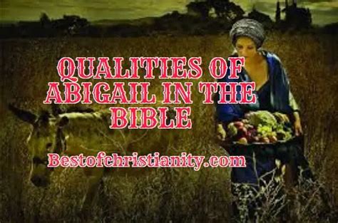 Qualities Of Abigail In The Bible