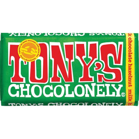 Tony S Chocolonely Hazelnut Milk Chocolate Bar 180g Woolworths