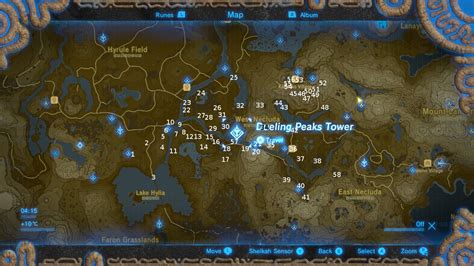 Dueling Peaks Tower The Legend Of Zelda Breath Of The Wild Korok