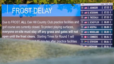 Pga Championship 2023 First Round Delayed By Nearly Two Hours Due To