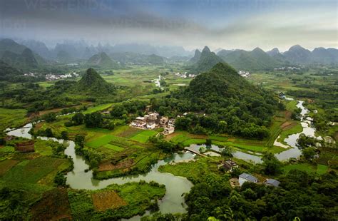 Xianggong Hill Landscape Of Guilin Stock Photo