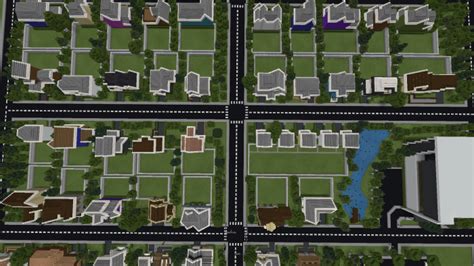 Suburban Neighborhood V1 Creation Minecraft Pe Maps