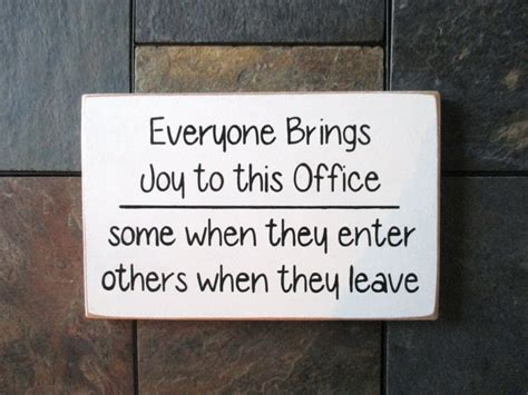 Everyone Brings Joy To This Office Wood Sign Co Worker T Work