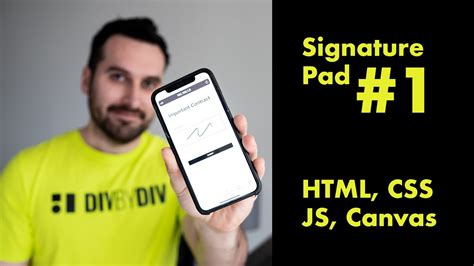 Signature Pad In Html Css Js And Canvas 1 Youtube