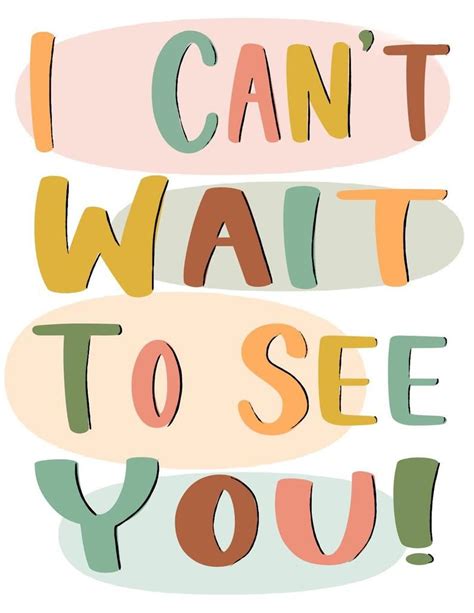 I Cant Wait To See You Card Miss You Greeting Card Long Distance Etsy Cant Wait To See You