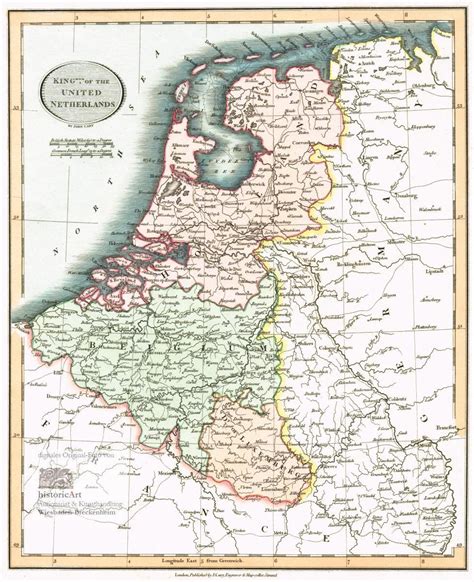 kingdom of the united netherlands landkarte der vereinigten niederlande holland belgien und