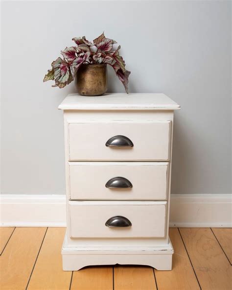 Upcycled Painted Bedside Table With 3 Drawers In Annie Sloan Etsy Uk