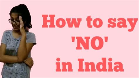 How To Say NO In India YouTube