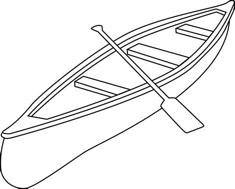 Free Canoe Clip Art Black And White Outline Free Clip Art Clip Art