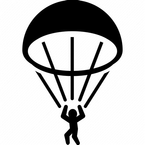 Extreme Military Parachute Parachuting Paratrooper Skydriver Icon