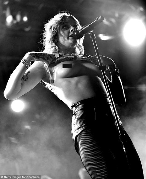 Tove Lo Flashes Her Breasts Again At Coachella Weekend Two Daily Mail