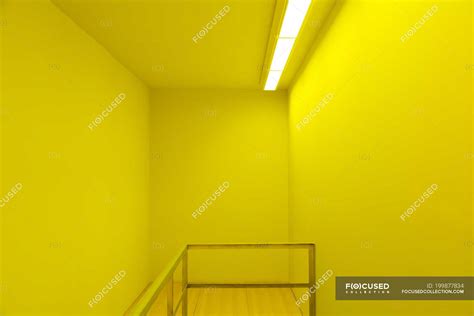 Banister In Yellow Room — Stairway Office Stock Photo 199877834