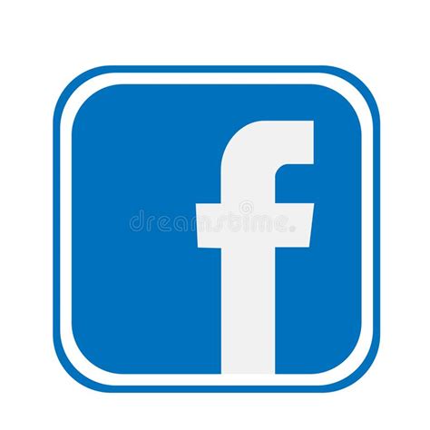 Ejemplos Del Vector Del Icono Del Logotipo De Facebook En El Fondo