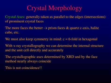Ppt Crystal Morphology Powerpoint Presentation Free Download Id