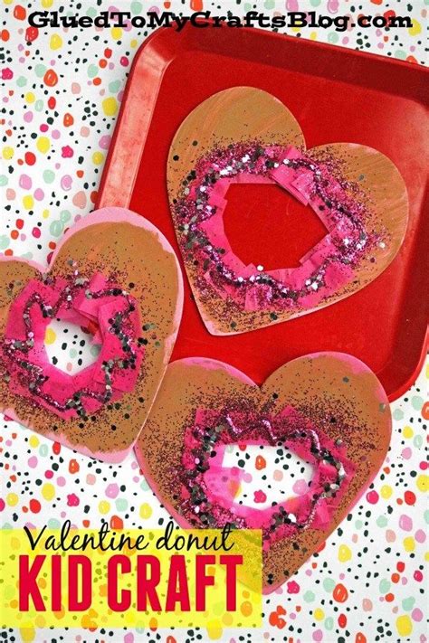 Craft Foam Heart Donuts Kid Craft Idea For Valentines Day Disney
