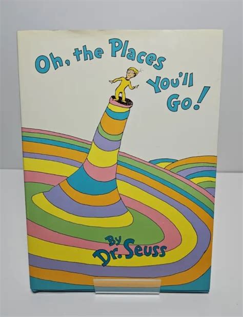 vintage oh the places you ll go dr seuss 1st printing hardcover book 1990 140 00 picclick