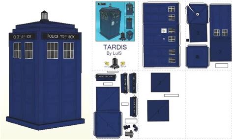 Doctor Who Tardis And Dalek Paper Models By Luis Via Paper Pokes In