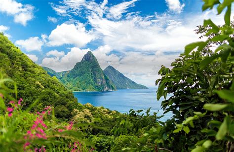 St Lucia Mountains In The Caribbean Royal Caribbean Castries