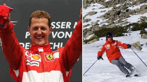 Familie en vrienden doen geen mededelingen over zijn gezondheid. Multi-time F1 Champion Michael Schumacher making ...