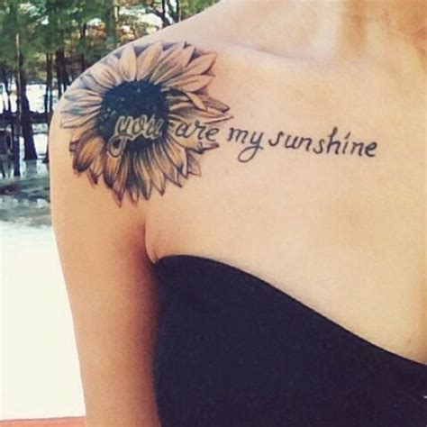 Pin By Beck Unapologetic On Ink Sunflower Tattoo Shoulder Sunflower