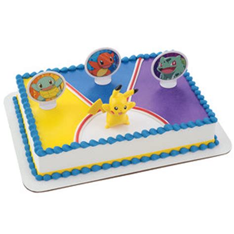 Pokemon Light Up Pikachu 4 Piece Cake Kit Decorations Baking