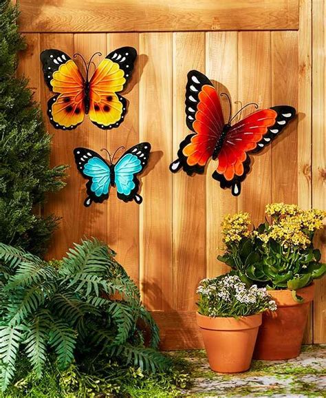 Metal ladybird wall art decorative summer garden decoration ornament. SET OF 3 METAL HANGING DOOR WALL HOME INDOOR OUTDOOR GARDEN YARD PORCH DECOR | eBay