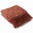 Surya Area Rugs Tobias Throws TOB 1007 Rust  Throw Blankets