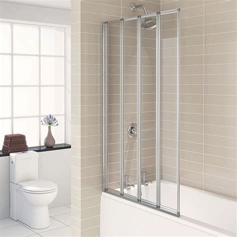 aqualux silver folding bath screen bath screens shower screen bath shower screens