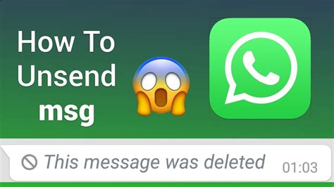 How To Unsend Msgs On Whatsapp 🔥 Youtube