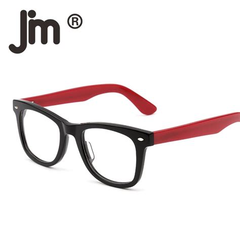 jm unisex vintage nerd clear lenses square glasses spring hinge non prescription optical frame