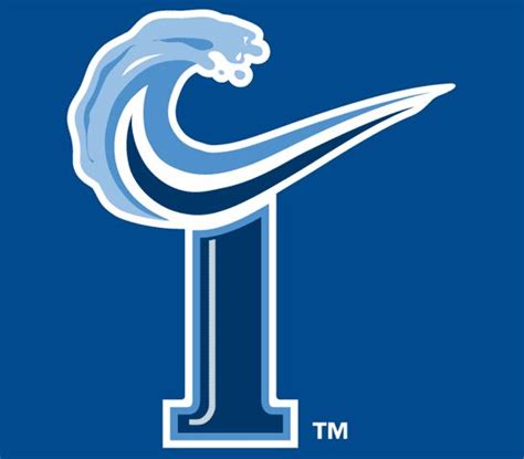 Norfolk Tides Cap Logo 19 Home A Blue T Formed By A Wave On Blue
