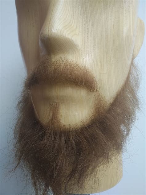Realistic Fake Beard Kit 100 Real Human Hair Full Handmade Etsy