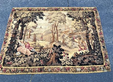 Antique Belgian Scenic Tapestry C1850
