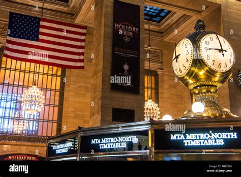 Grand Central Terminal Clock Manhattan New York Usa Stock Photo Alamy