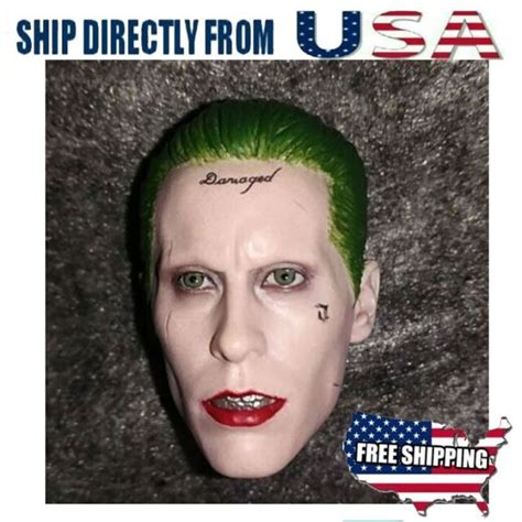 16 Joker Jared Leto Suicide Squad Head Sculpt For 12 Hot Toys Figure Doll Ebay