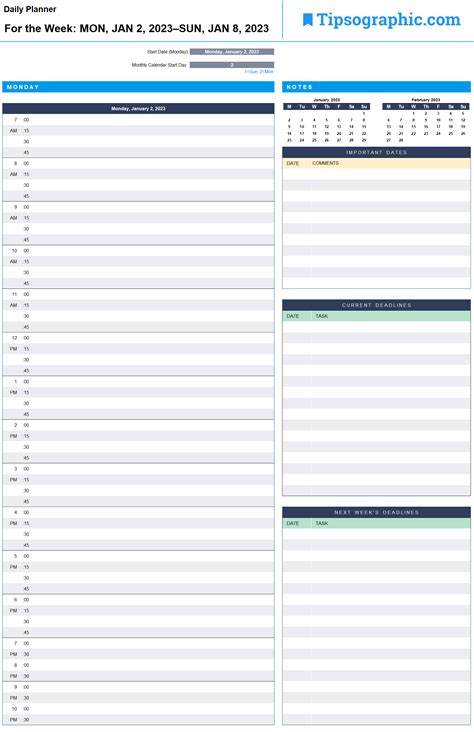Free Download Download The 2023 Printable Daily Planner