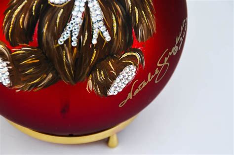 Natalie Sarabella Christmas Ornament With Teddy Bear Design Ebth