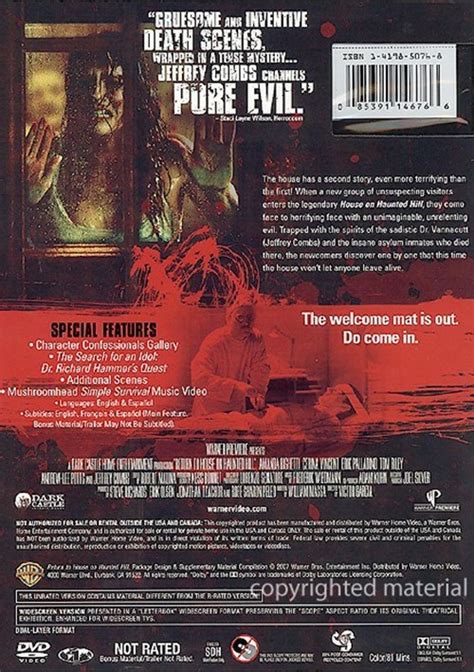 Return To House On Haunted Hill Unrated Dvd 2007 Dvd Empire