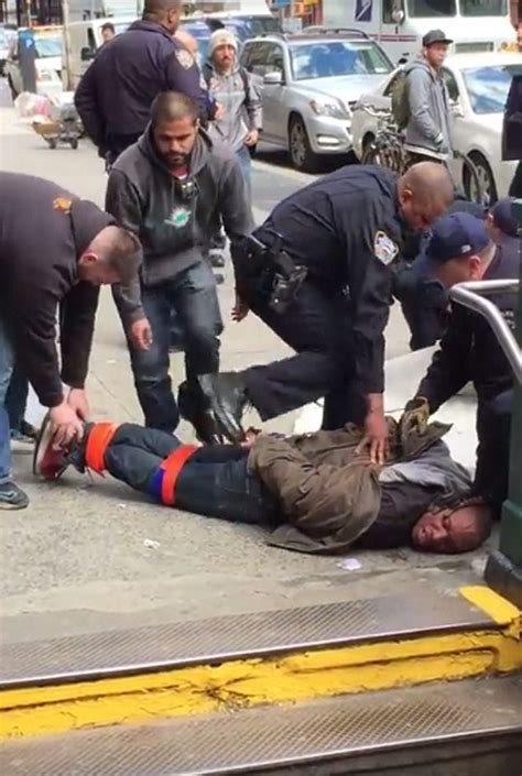 Shocking Video Shows Nypd Officers Restrain Man Then Put Him Face Down