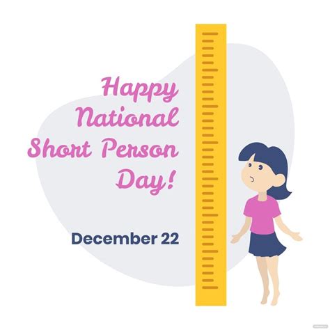 National Short Person Day Flyer Vector In Psd Illustrator Eps Svg