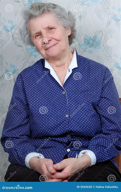 70 Year Old Woman Smiling Stock Photo Image Of Mature 5043620