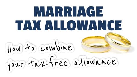 Marriage Tax Allowance How To Combine Your Tax Free Allowance Youtube