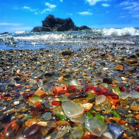 22 Stunning Photos Of California’s Glass Beach Sea Glass Beach Sea Glass